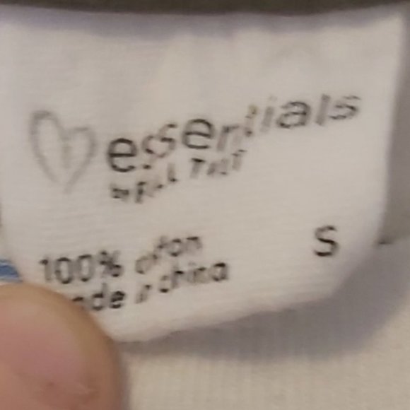 ESSENTIALS by FULL TILT | Boys Striped T Shirt White Black Size Small - Picture 4 of 5